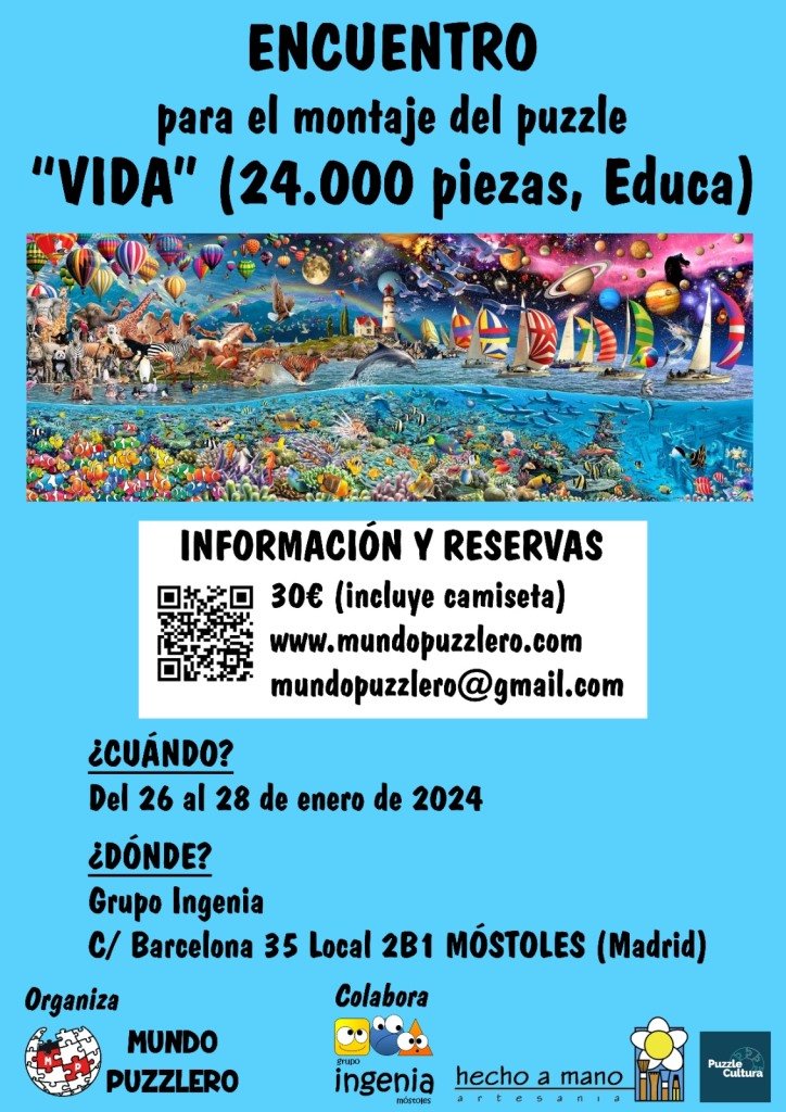 Encuentro – Montaje del Puzzle Vida 24.000 piezas
